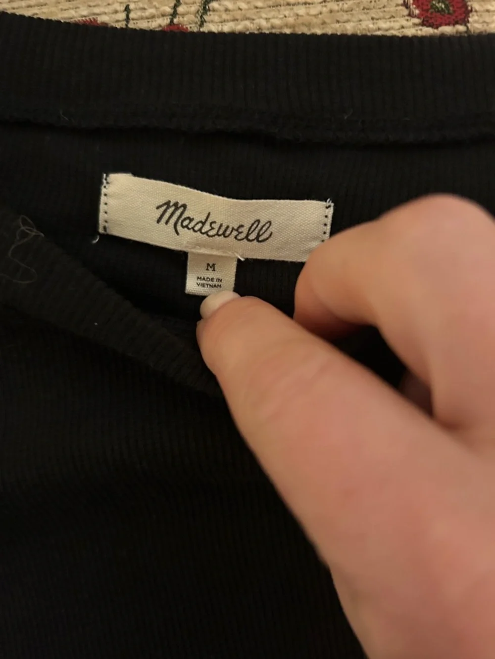 Madewell Ribbed Crop Top - Picture 2 of 3